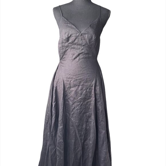 Anthropologie Sau Lee Linen Black Maxi Dress (NWT - SOLD OUT) - Picture 7 of 12